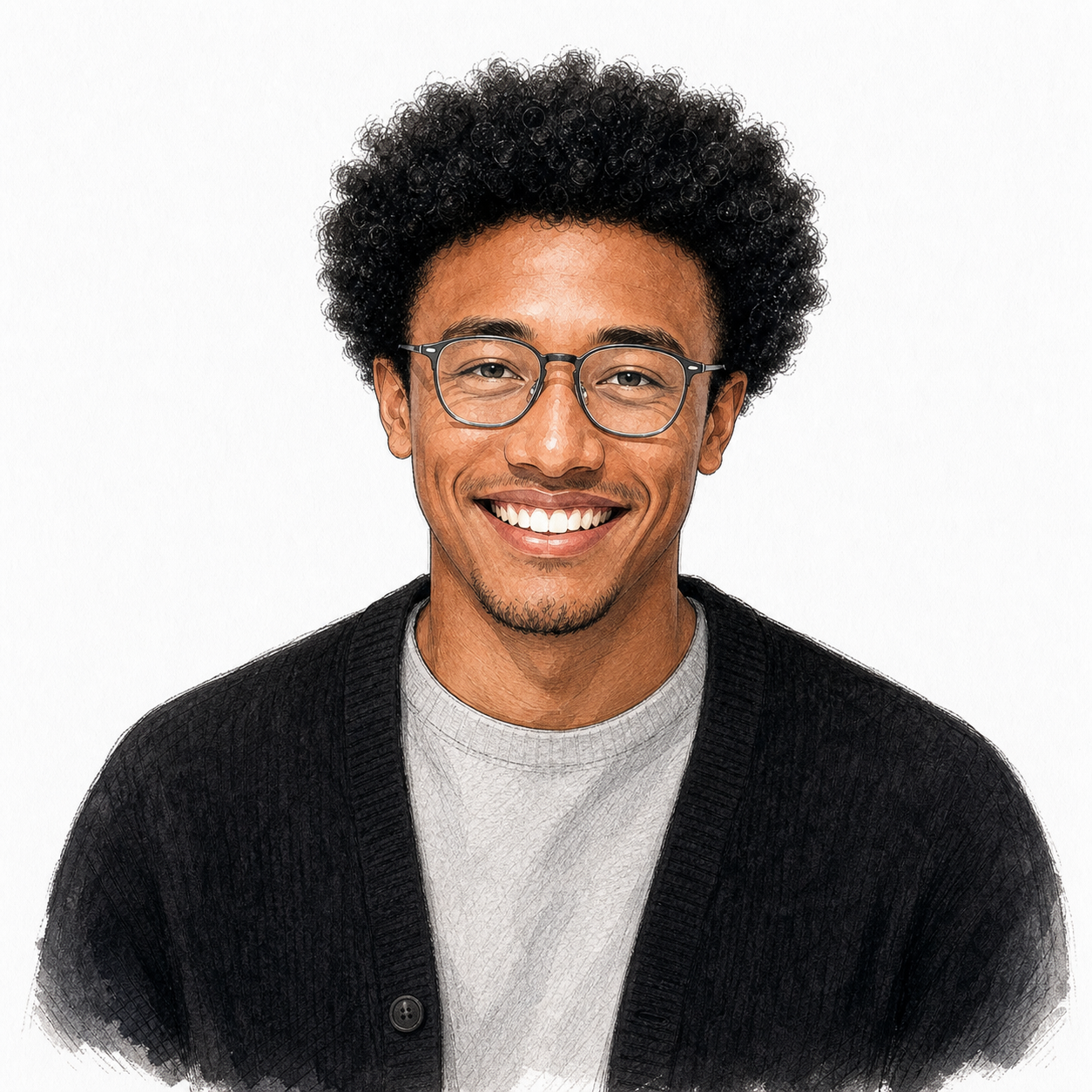 Illustrated headshot of Tielong Tangeleih