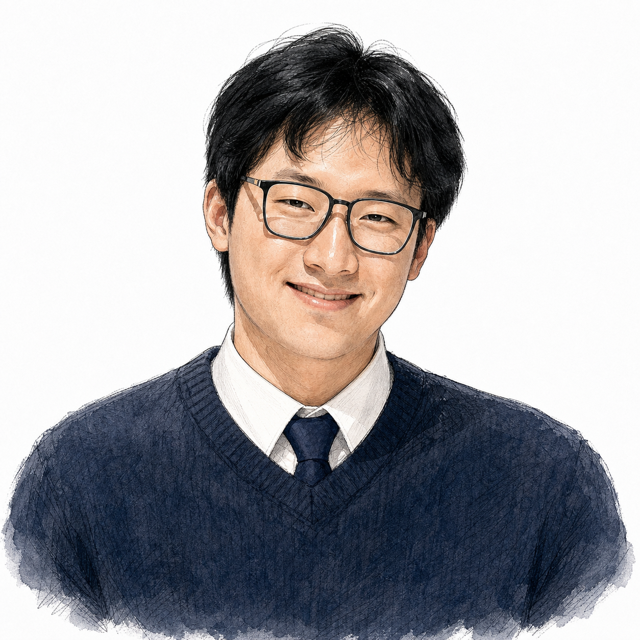 Illustrated headshot of Yuhao Chen